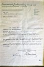 Diplom adresovaný Dr. Adolfu Schwarzenbergovi, 1937