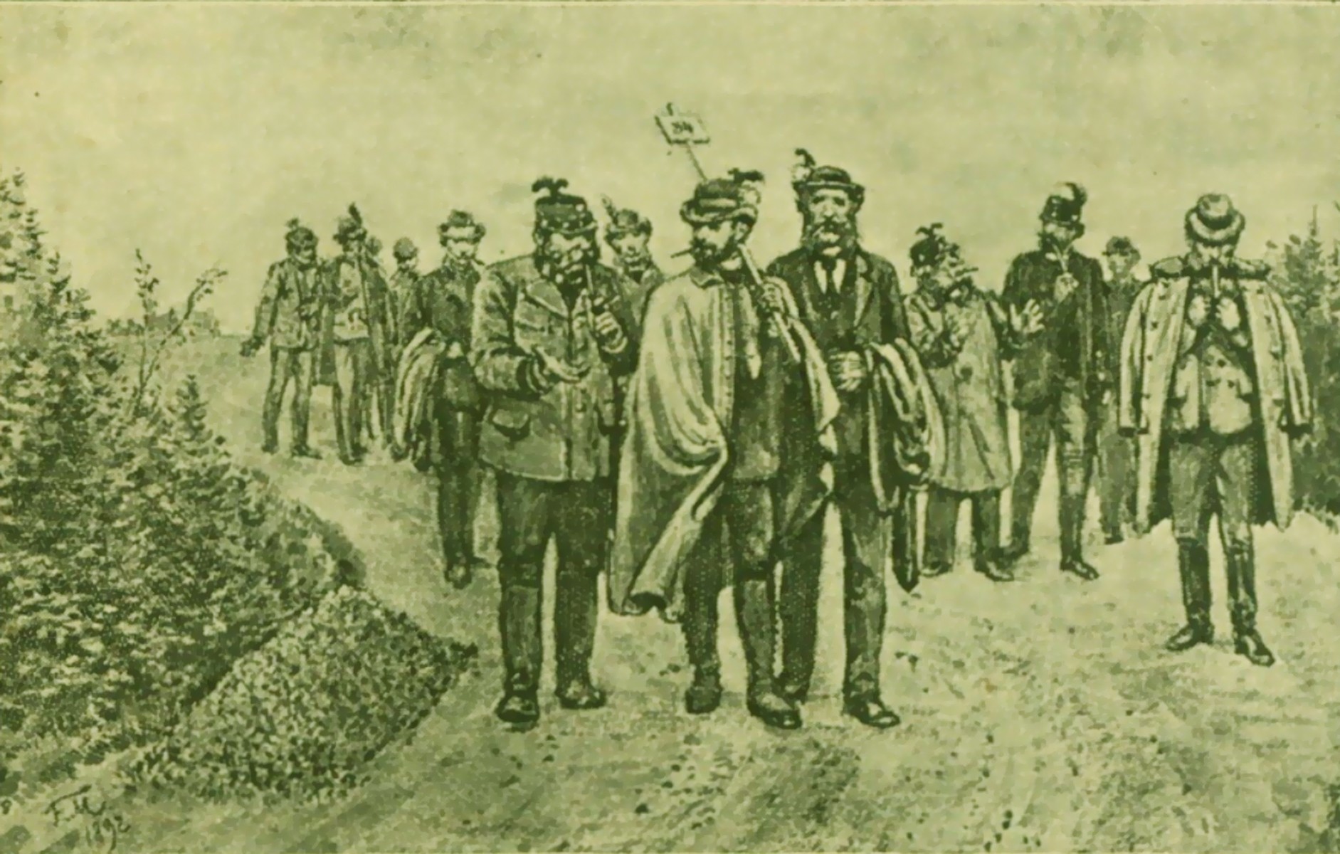 1892 vycházka panství hořovické Beroun