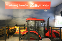 expozice Jede traktor, traktorový simulátor