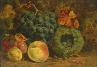 č.kat. 61 - Hughes William, Zátiší s ovocem a ptačím hnízdem, inv.č. 36 698
